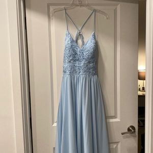 Kennedy Blue. Color is “sky” aka light blue. Size 10. Never worn. Unaltered.